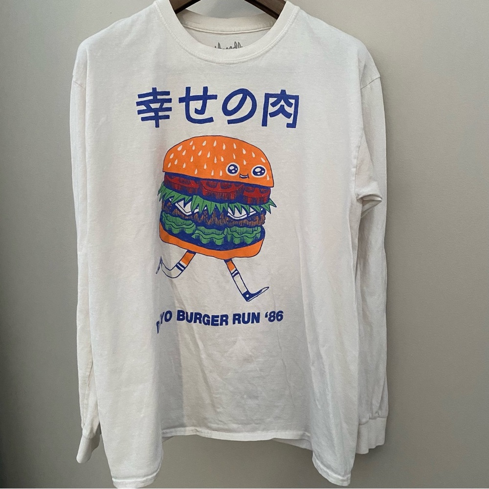 Threadless Burgerman Tokyo Burger Vintage Japan 80s Chic Rare Graphic Tshirt L